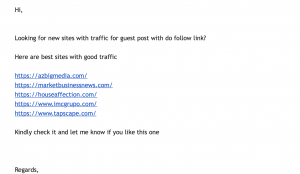 Link building offer