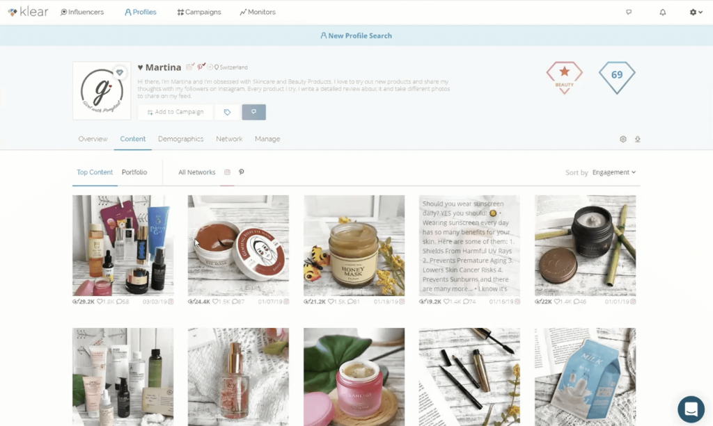 Klear Influencer Tool - Find Influencer for Brands